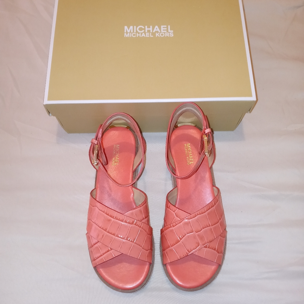 Michael Kors Abbott Leather Sandals - Picture 2 of 9